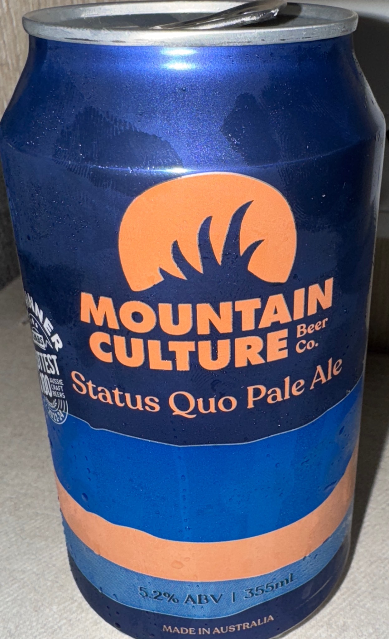 Status Quo Pale Ale, Mountain Culture Beer Co.