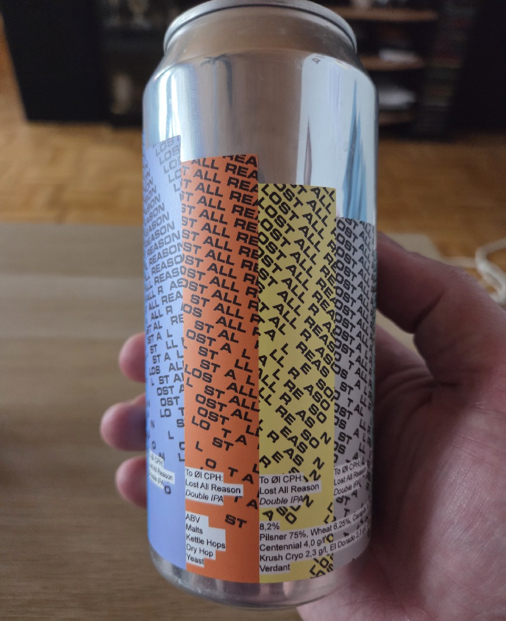 Lost All Reason Double IPA, Denmark