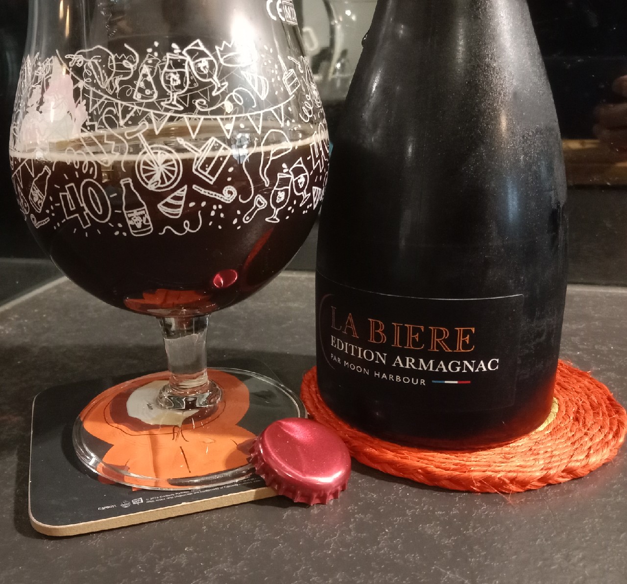 La Bière Édition Armagnac, Distillerie Moon Harbour