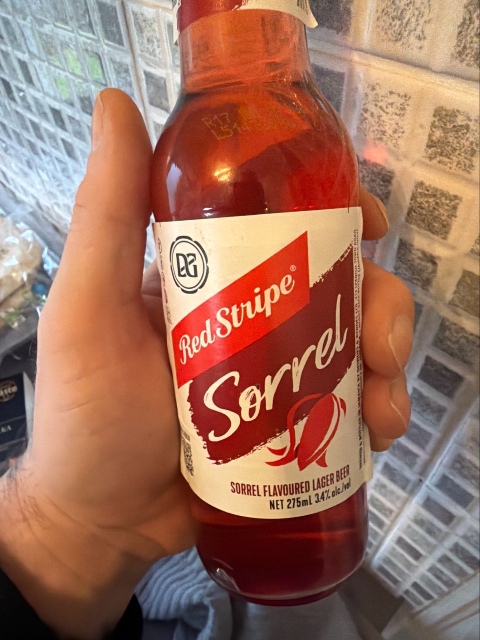 Red stripe sorrel, Desnoes and Geddes (Diageo PLC)