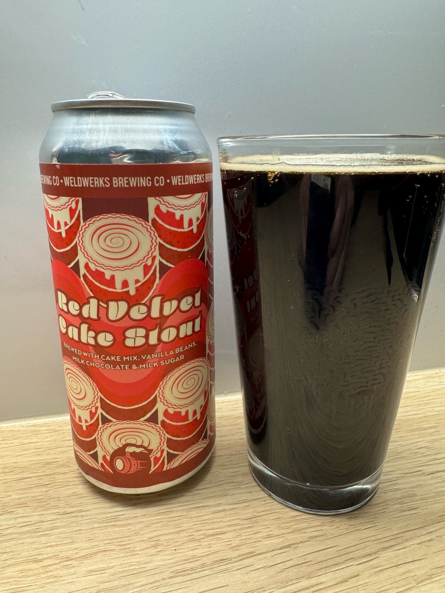 Red velvet cake stout, WeldWerks Brewing Co