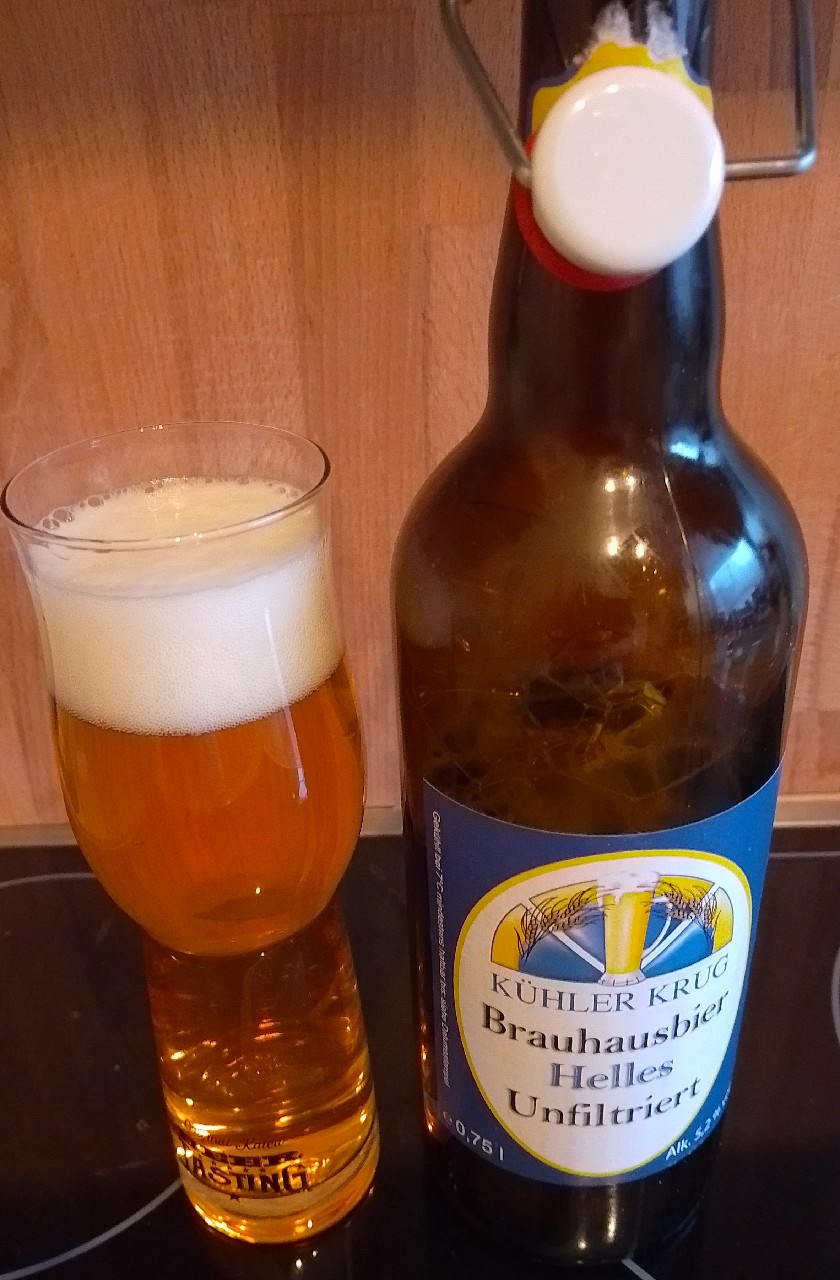 Brauhausbier Helles unfiltriert, Kühler Krug