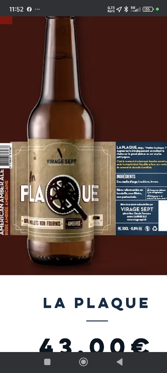 La Plaque, Virage Sept