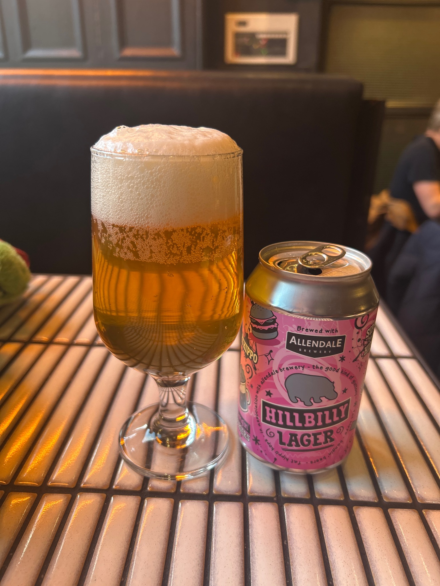 Fat Hippo Hillbilly Lager, Allendale Brewery