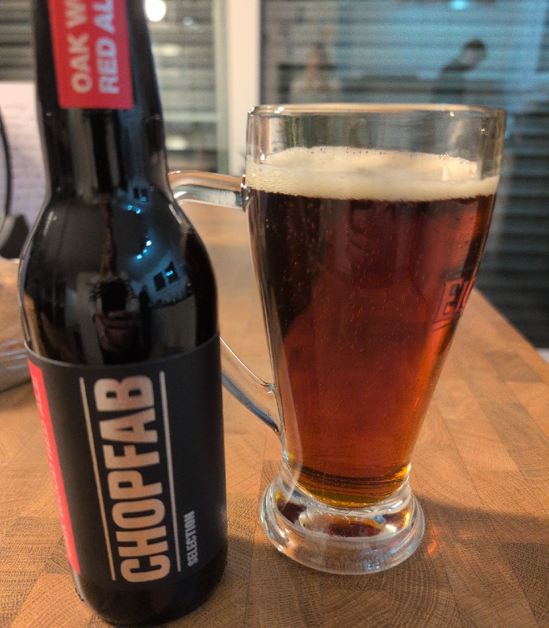 Cosmos Oak Wood Red Ale, Chopfab Boxer