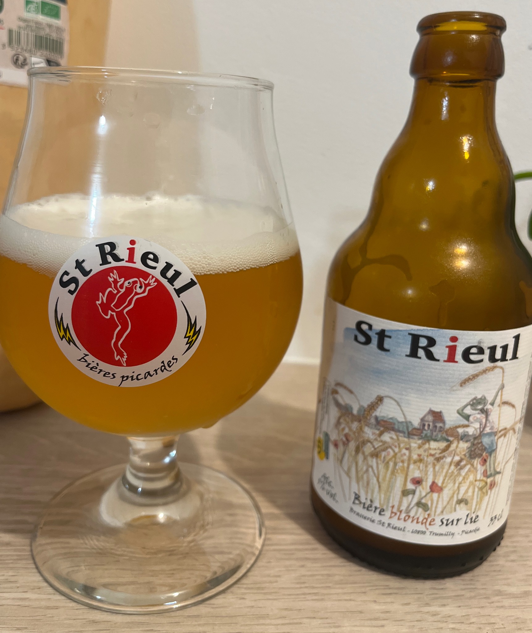 St Rieul Bière Blonde Sur Lie, Brasserie St Rieul