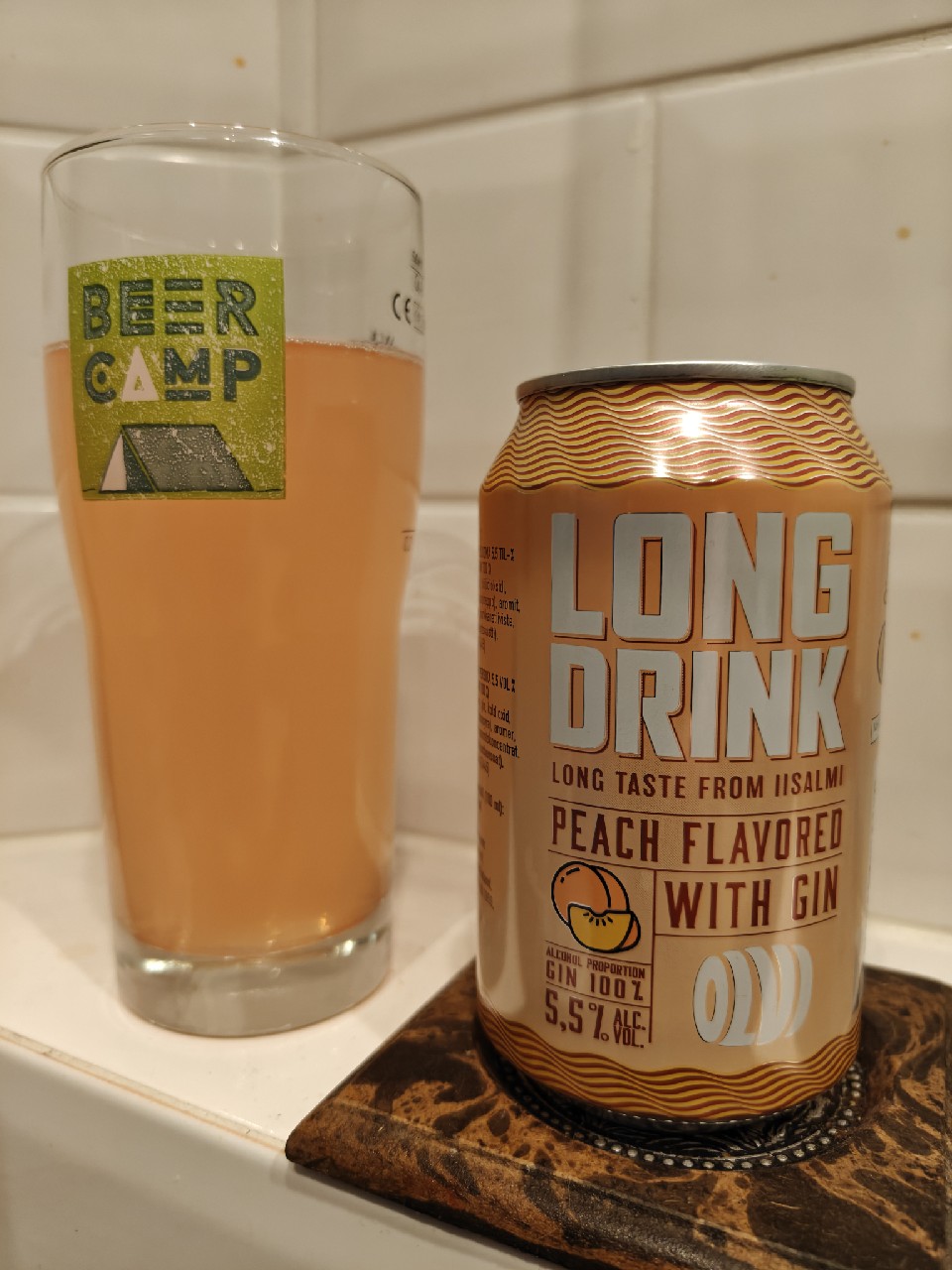 OLVI Long Drink Peach, Finland