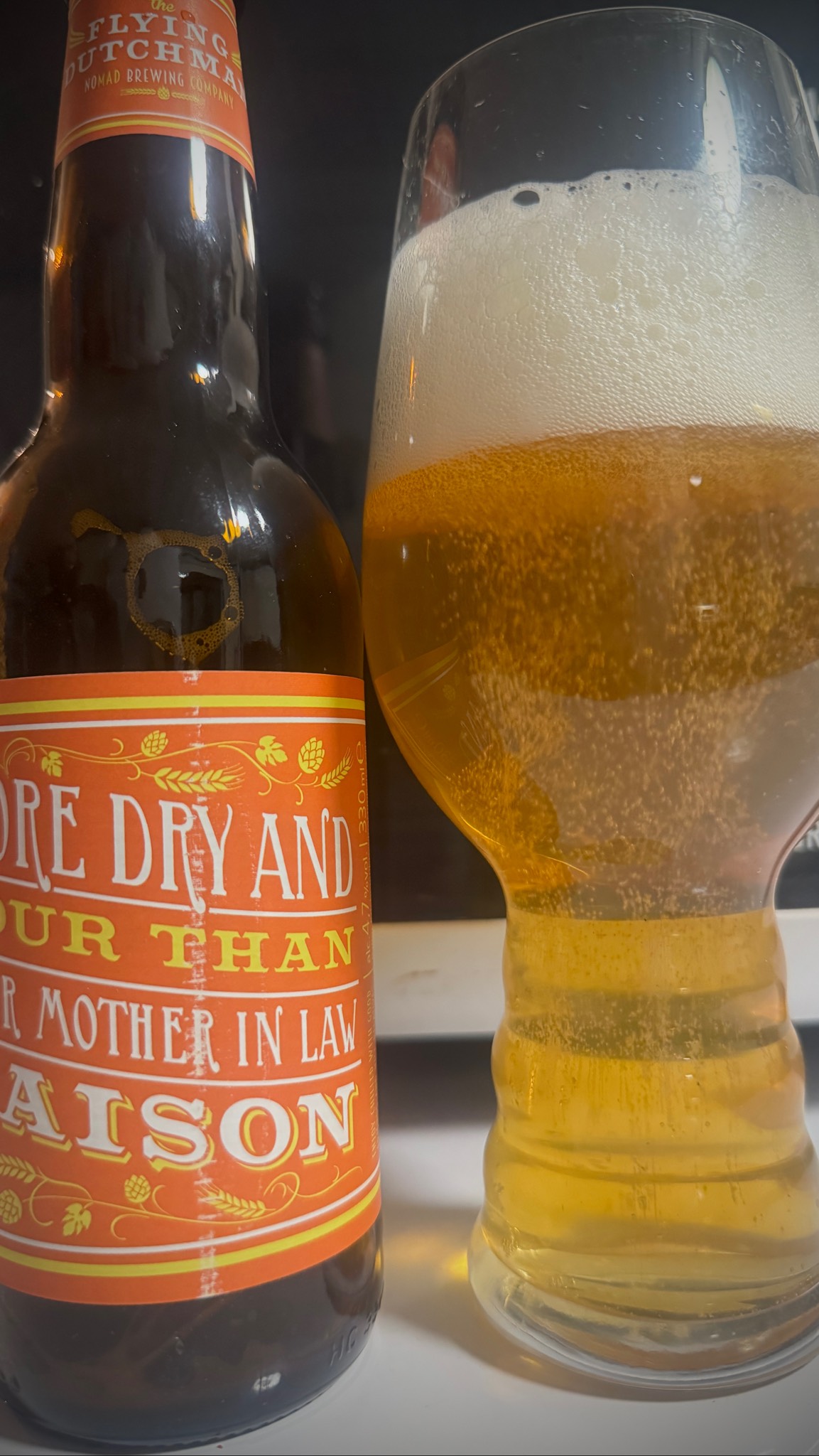 More Dry And Sour Than Your Mother In Law Saison, The Flying Dutchman Nomad Brewing Company