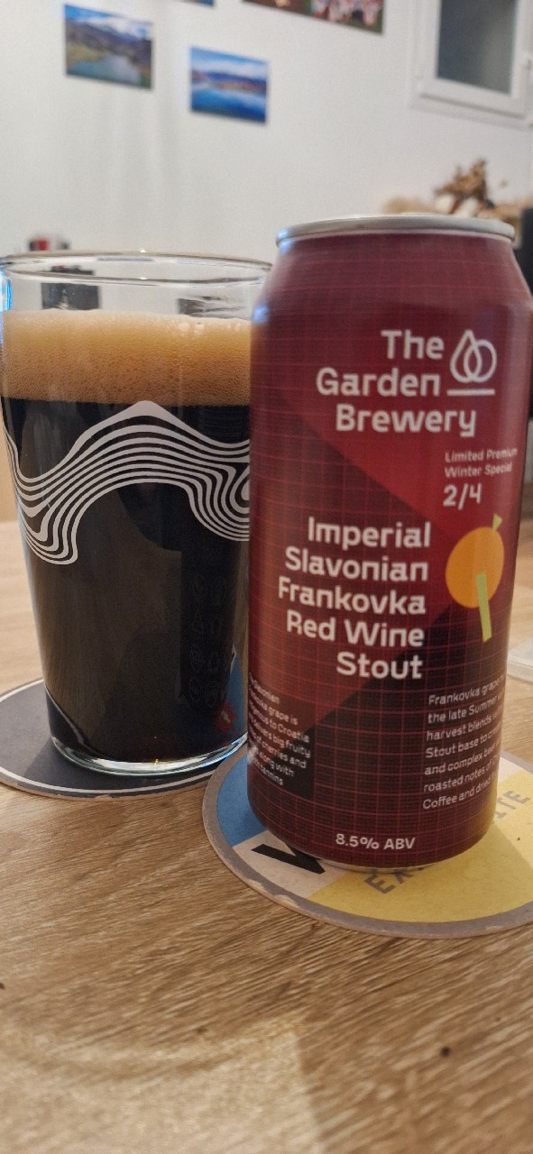 Imperial Slavonian Frankovka red wine stout, Croatia