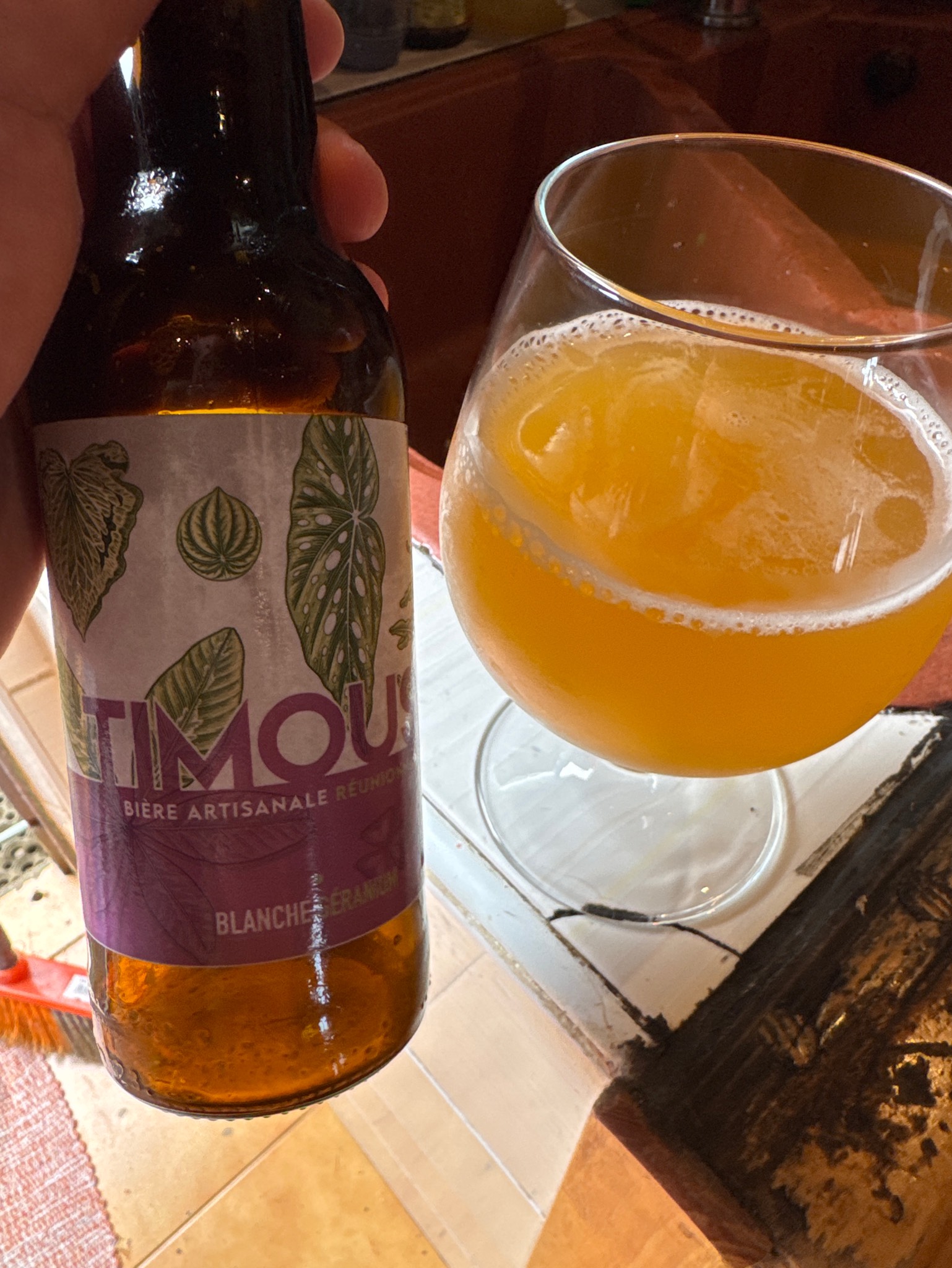 Timouss Blanche Géranium, Timouss - Brasserie De L'Ouest Réunion