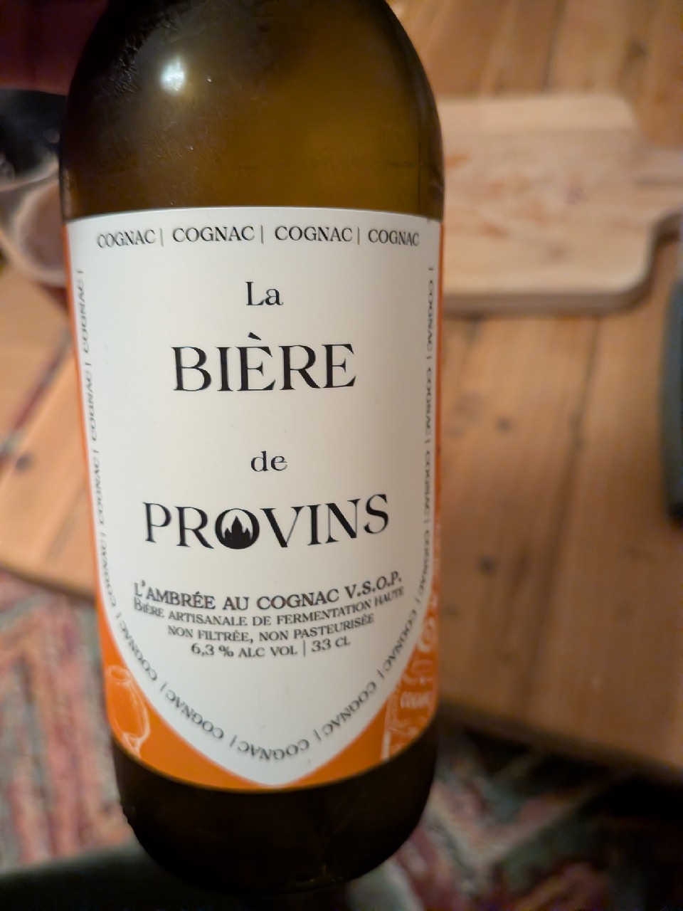 L'ambrée au Cognac, La Bière de Provins