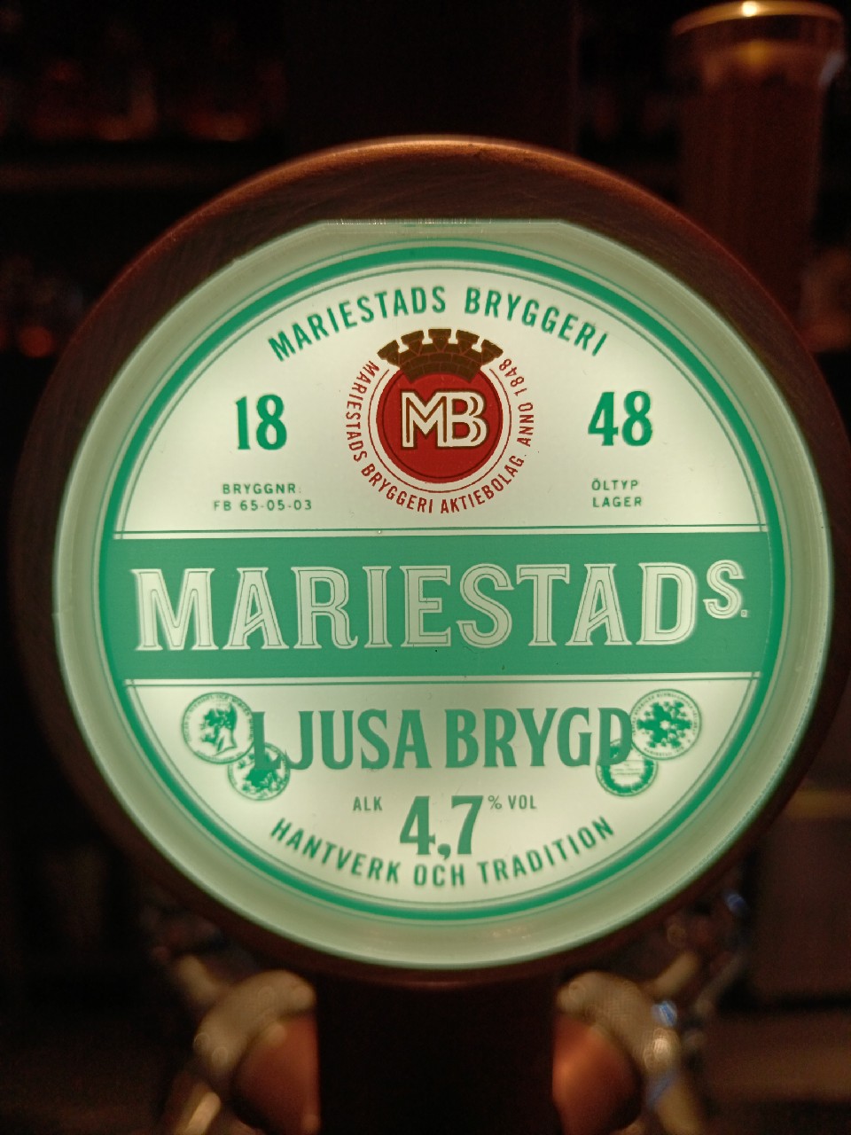 Mariestads ljusa brygd, Mariestads Bryggeri Aktiebolag