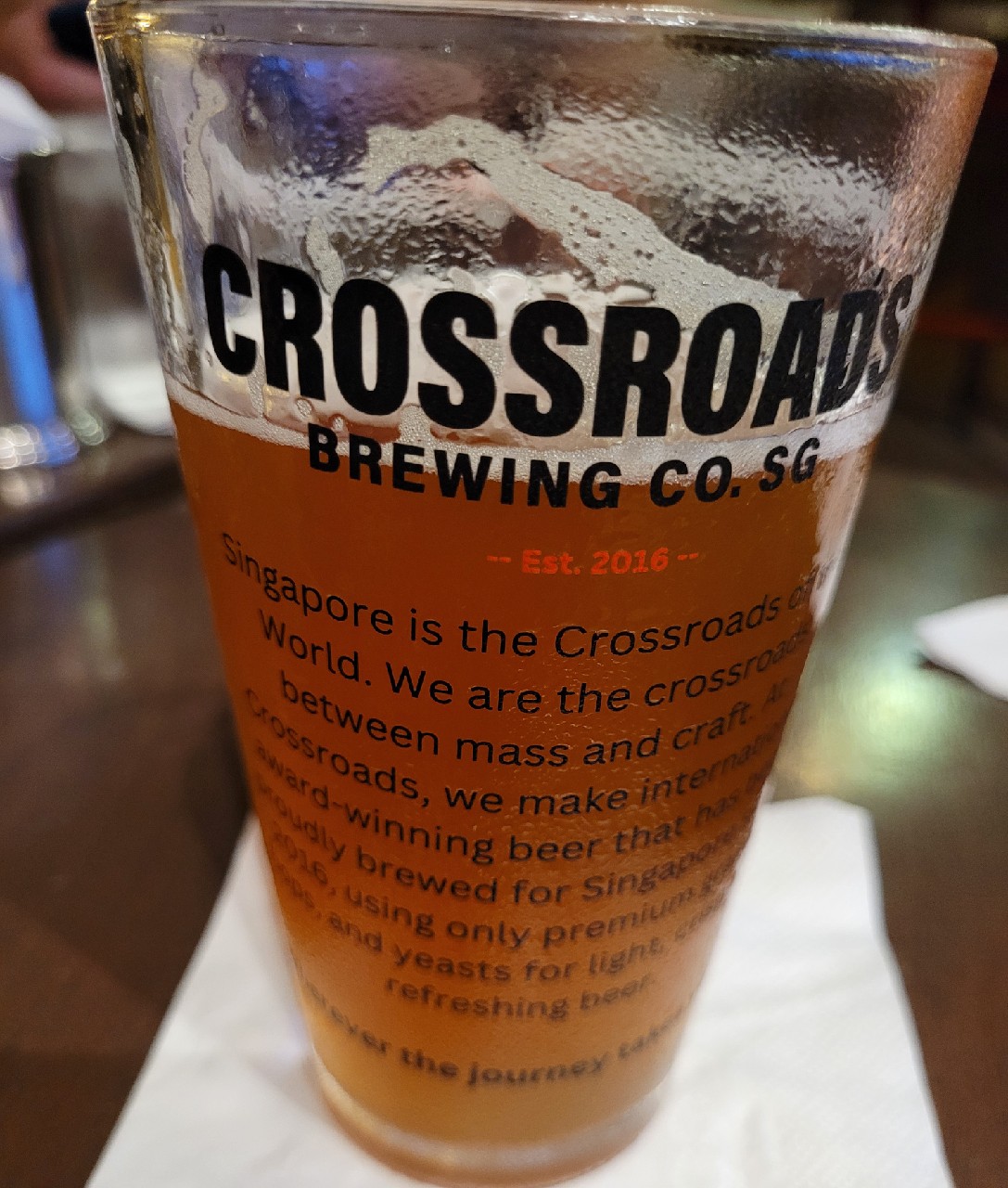 Crossroads sssion ipa, Crossroads Brewing Company