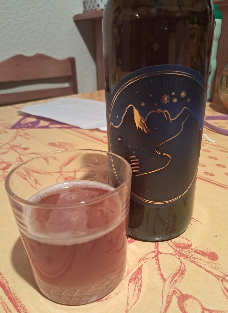 La sauvage Bière au miel, Brasserie Des Hautes Vallées (La Sauvage)