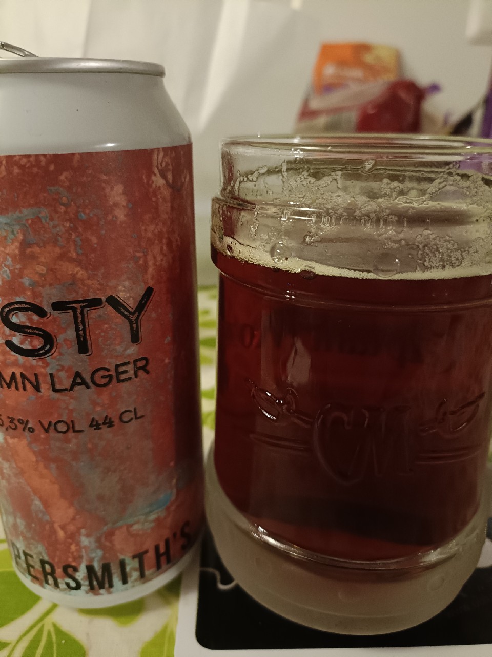 Rusty Autumn Lager, Coppersmith's Brewery