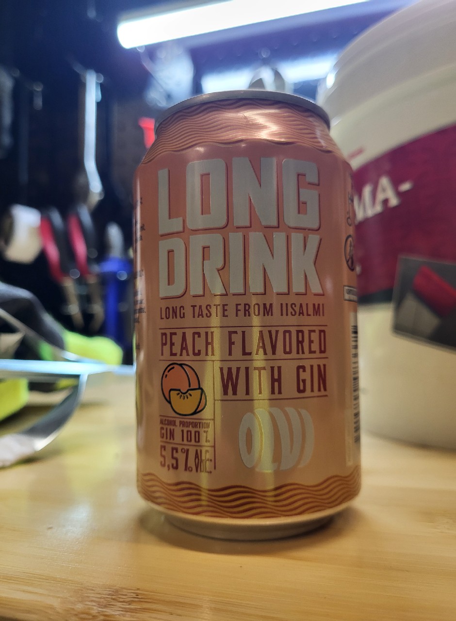 OLVI Long Drink Peach, Finland
