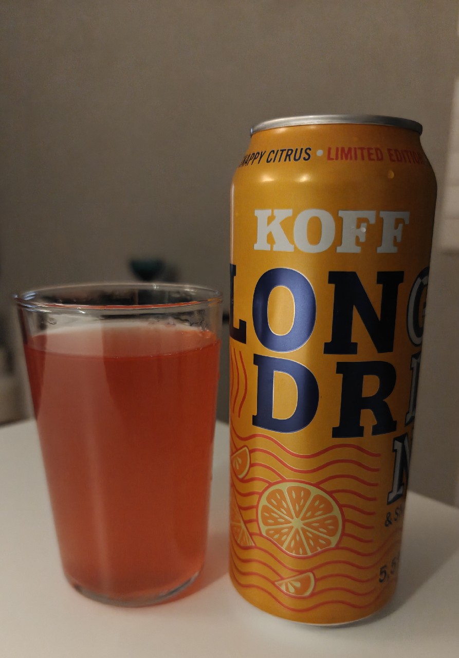 KOFF Long Drink Snappy Citrus, Finland