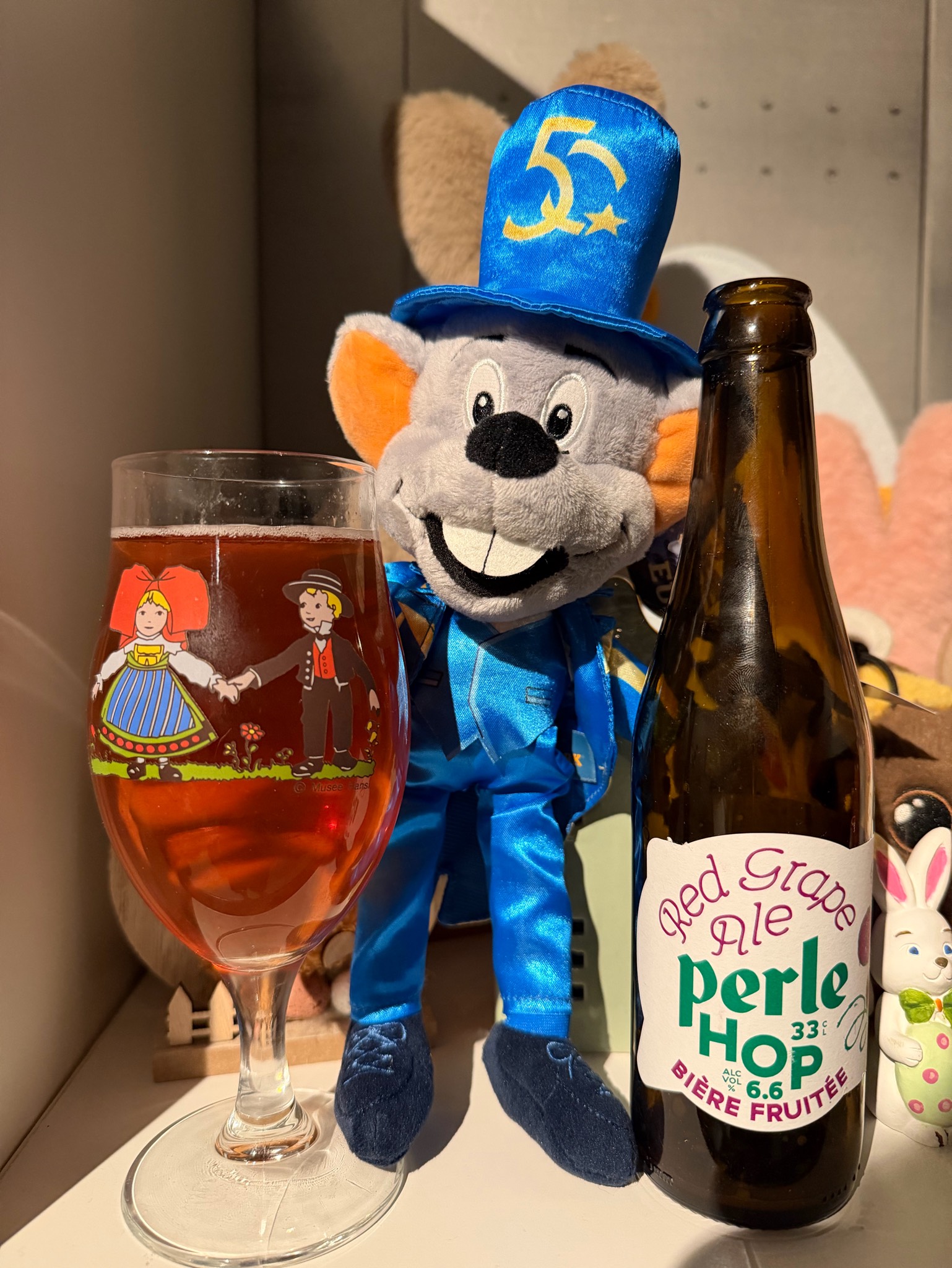 Perle hop red grape ale, Brasserie Perle