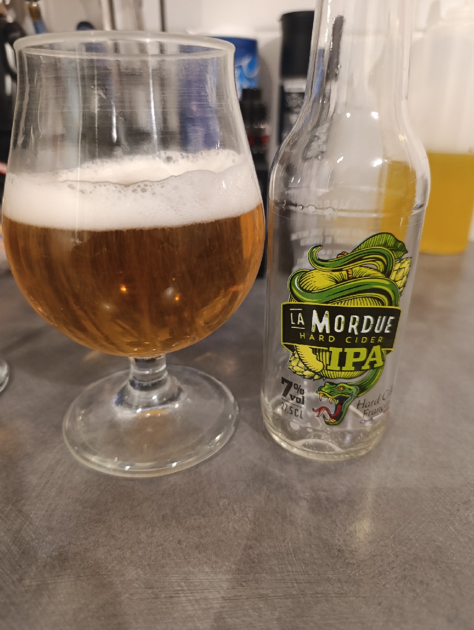 La Mordue Hard Cider IPA, La Mordue