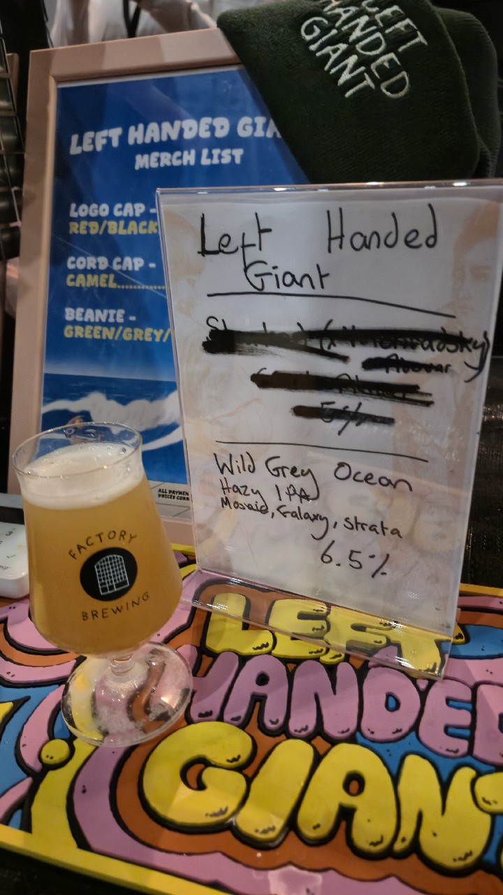 wild Grey Ocean, Left Handed Giant Brewing
