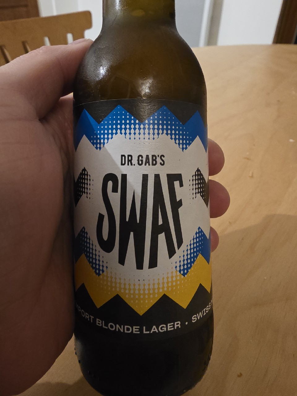Dr. Gab's Swaf import blonde lager, Brasserie Docteur Gab's