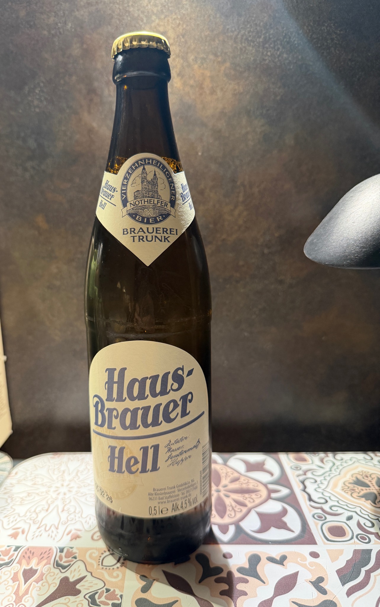 Haus-Brauer Hell, Alte Klosterbrauerei Vierzehnheiligen Brauerei Trunk