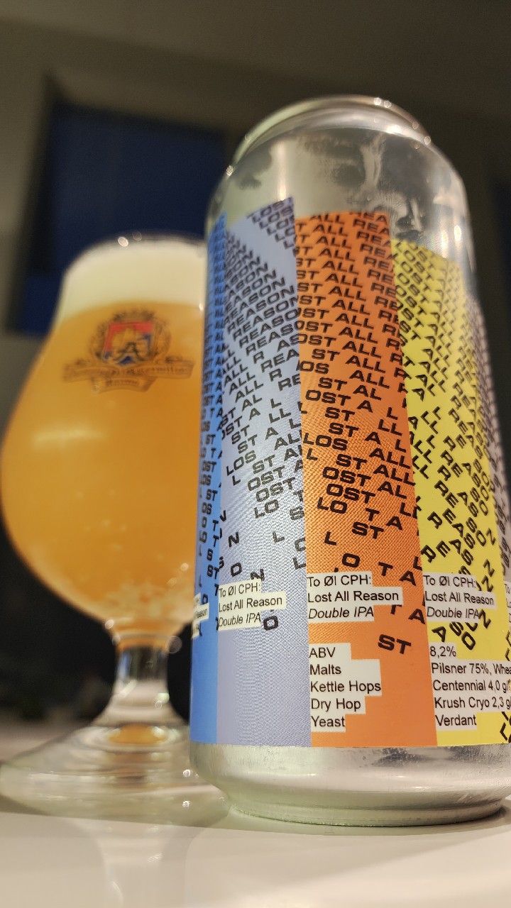 Lost All Reason Double IPA, Denmark