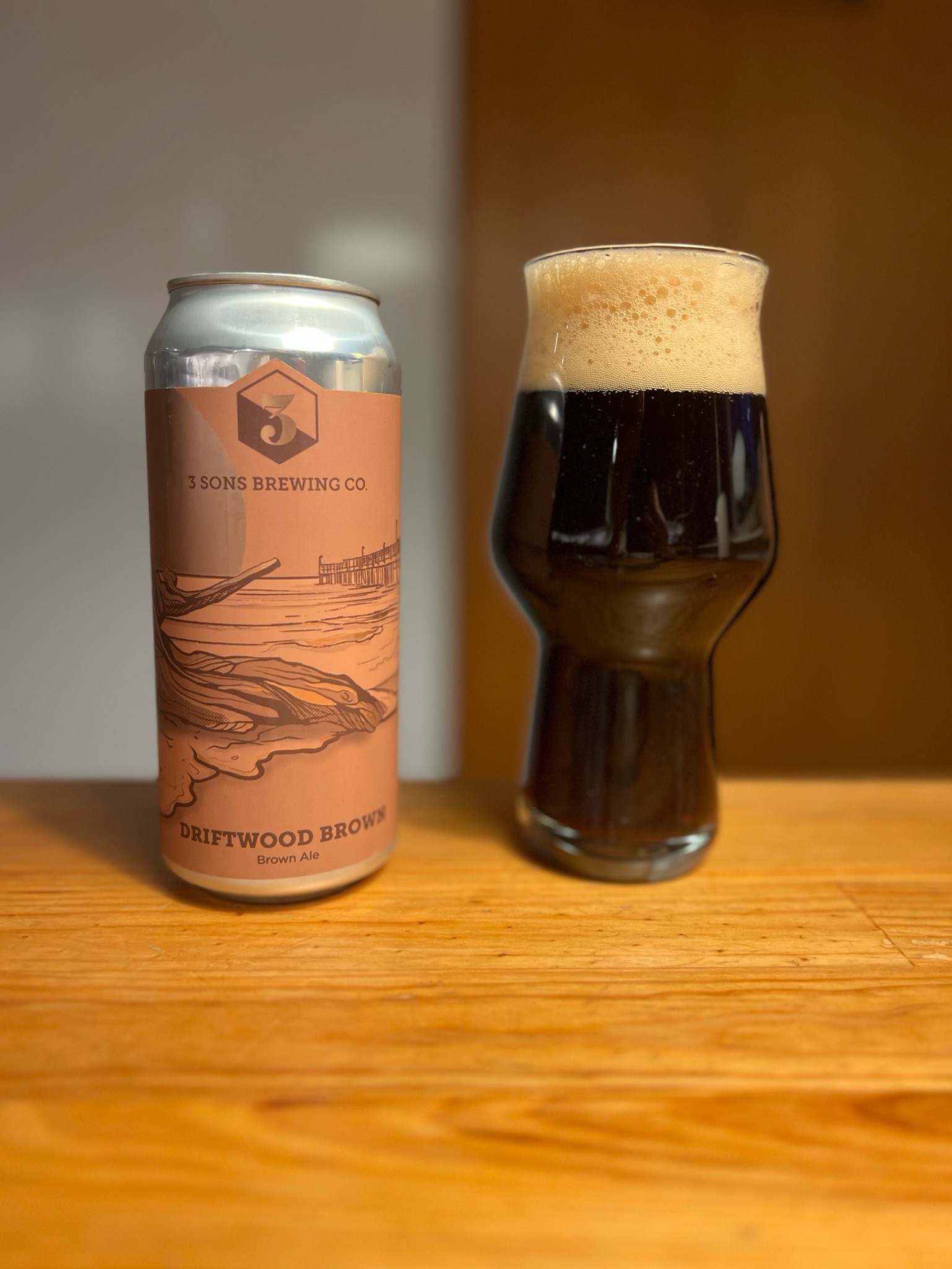 Driftwood Brown, 3 Sons Brewing Company