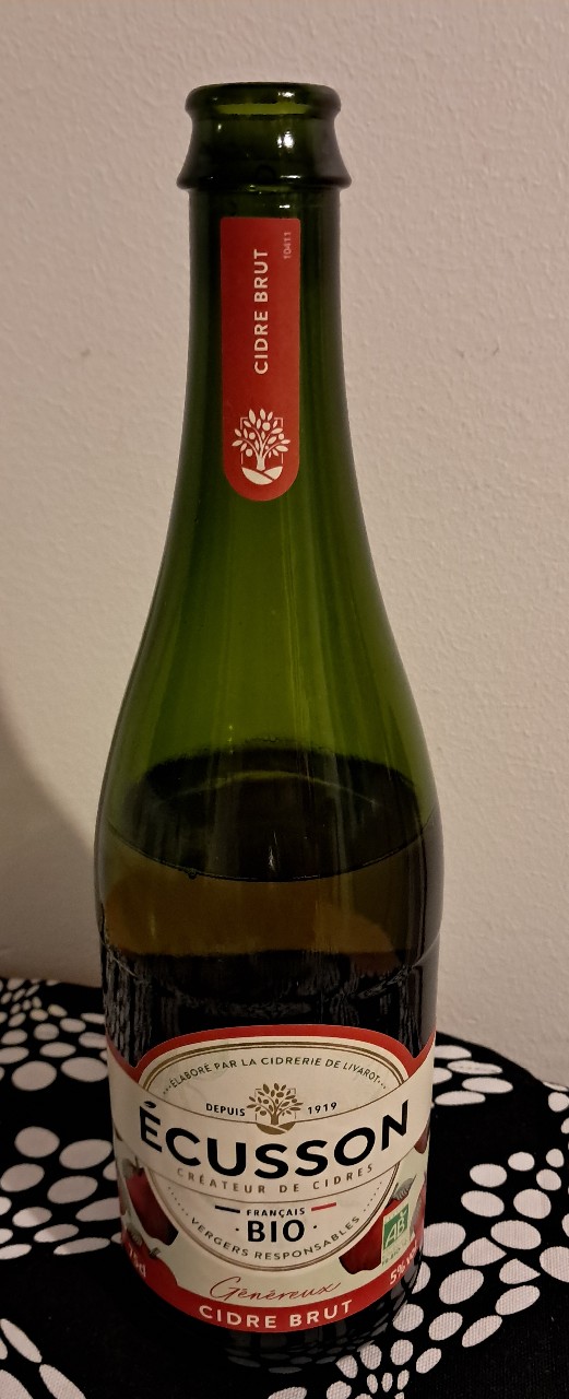 Écusson Bio Brut Généreux, Cidreries Du Calvados La Fermière (CCLF - Écusson)
