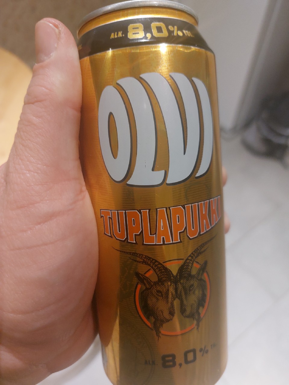Olvi Tuplapukki 8.0%, Finland