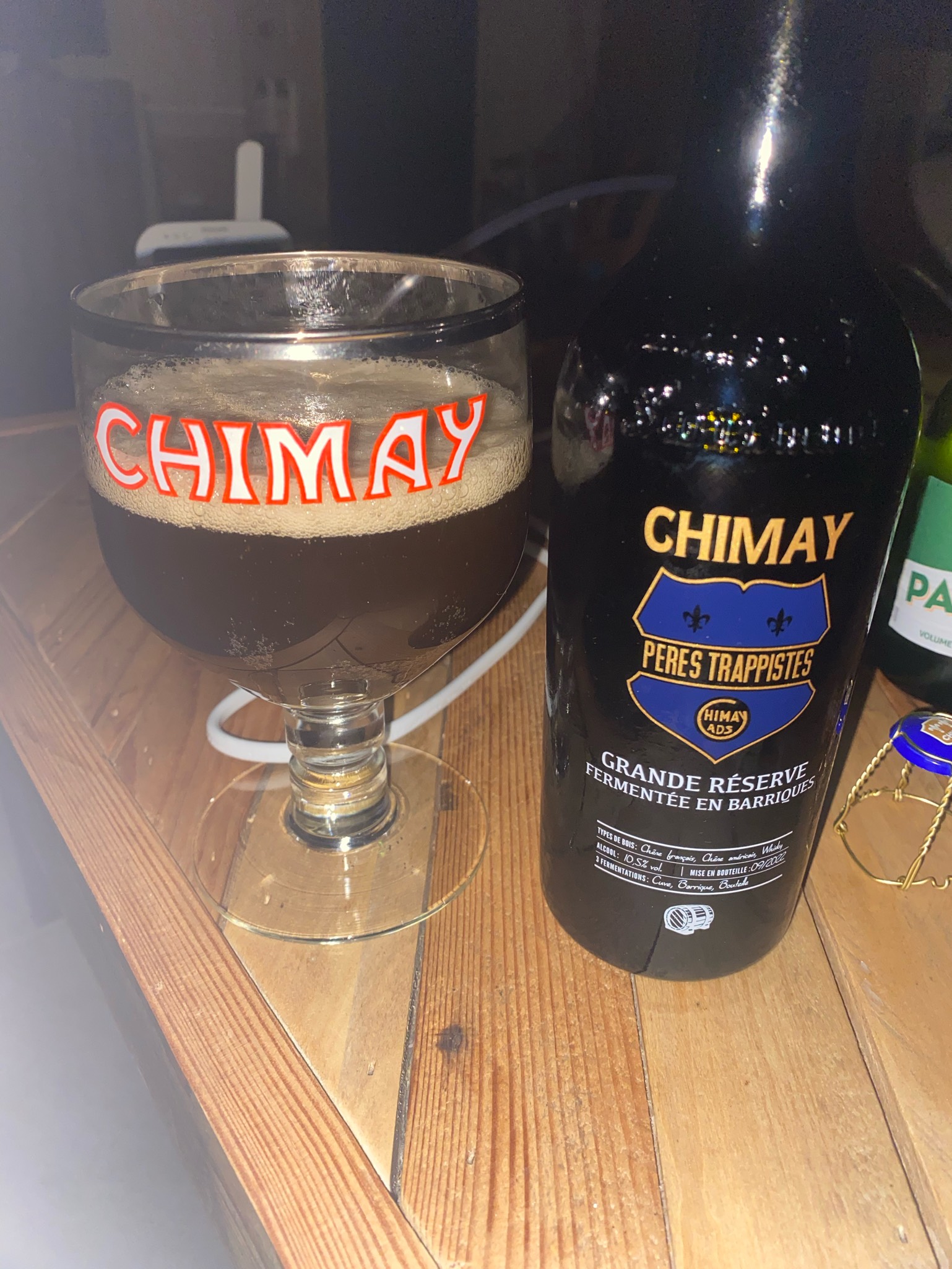 Chimay Grande Réserve Fermentée en Barriques - Chêne Français, Chêne Américain, Whisky (2022), Bières de Chimay