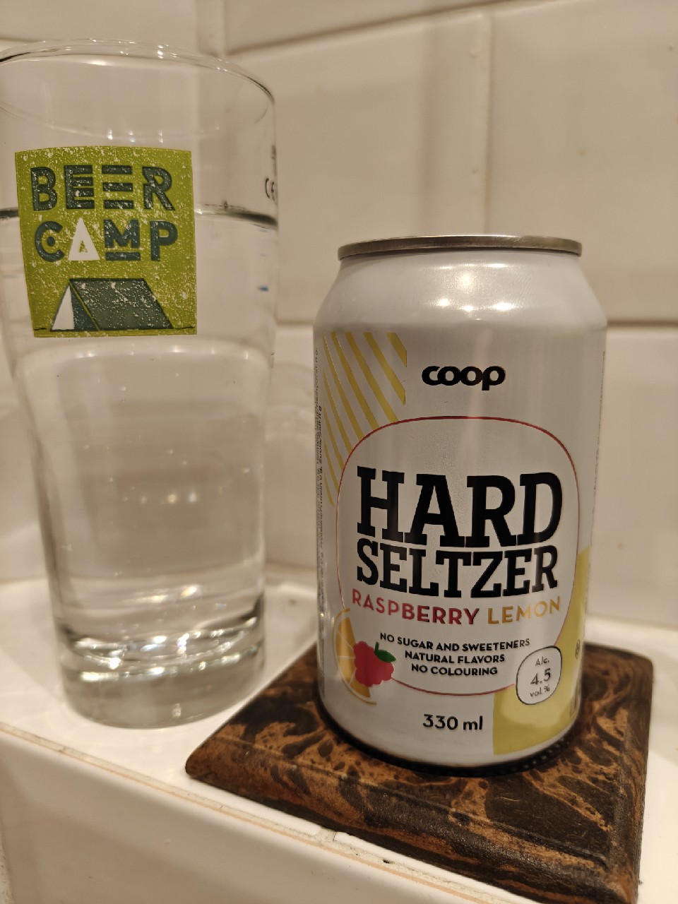 Coop Raspberry-Lemon Hard Seltzer, Laitilan Wirvoitusjuomatehdas