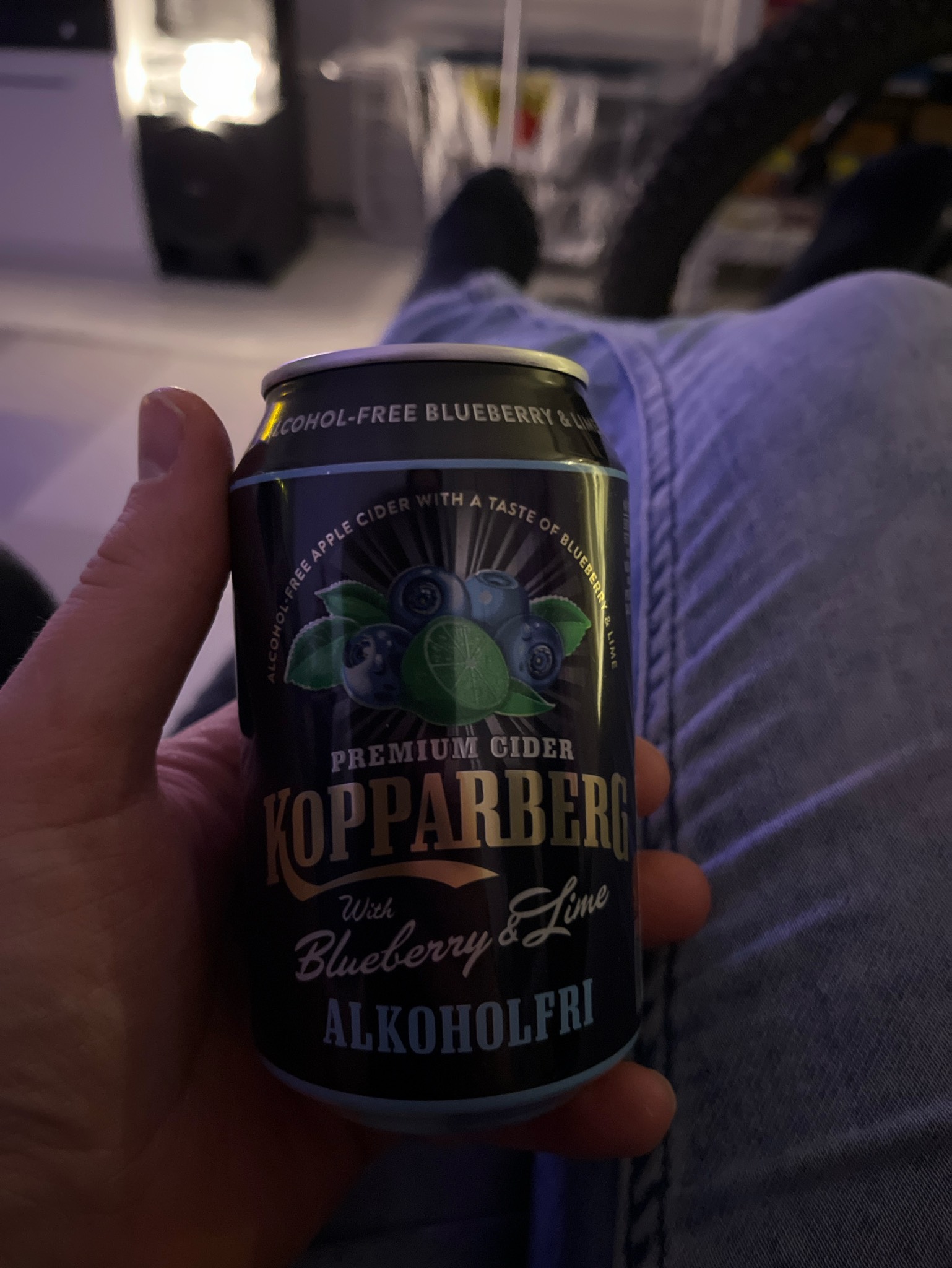 Kopparberg with Blueberry & Lime Alcohol Free, Sweden