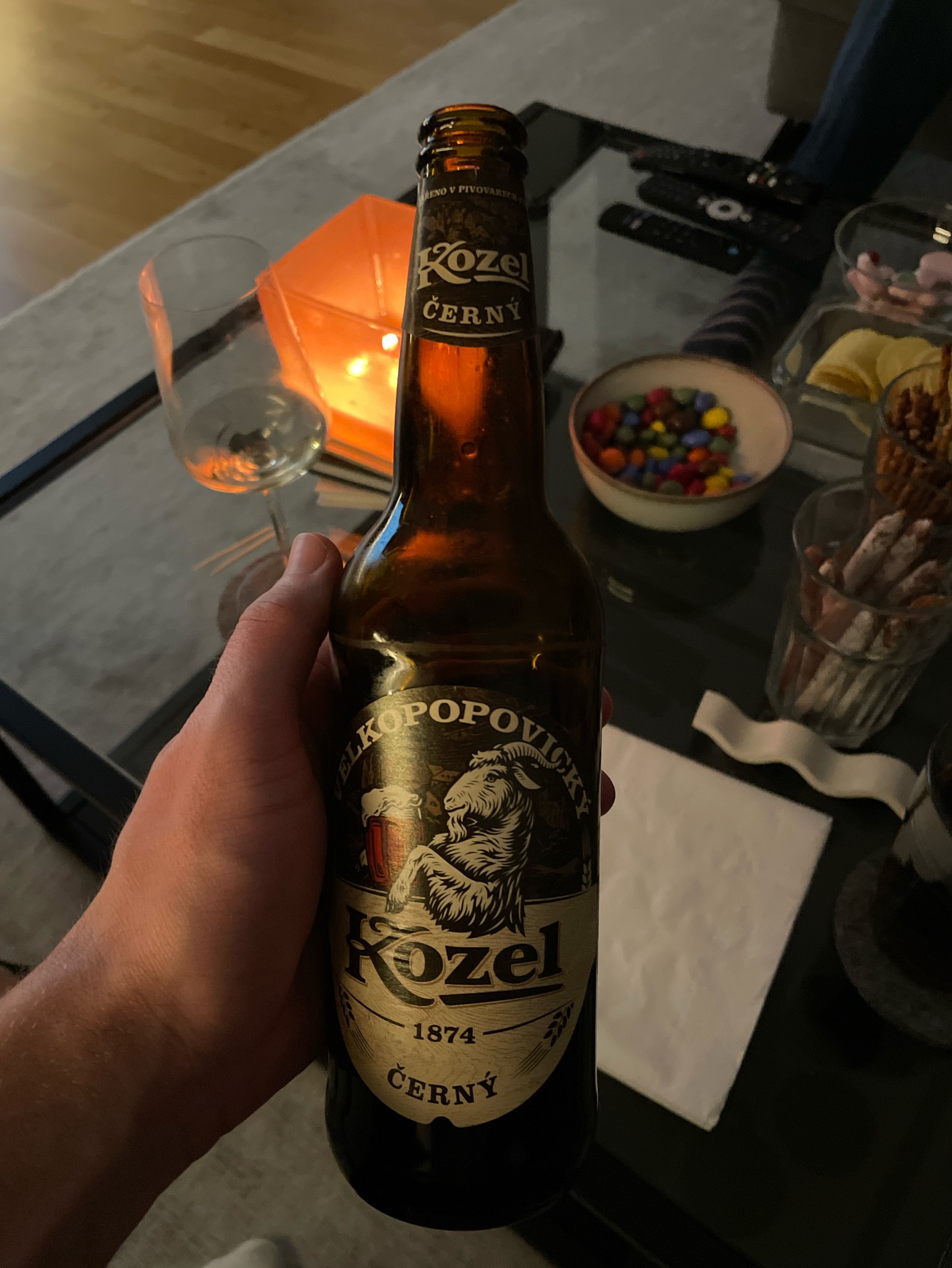 Kozel Černý / Dark, Pivovar Velké Popovice (Asahi Breweries)