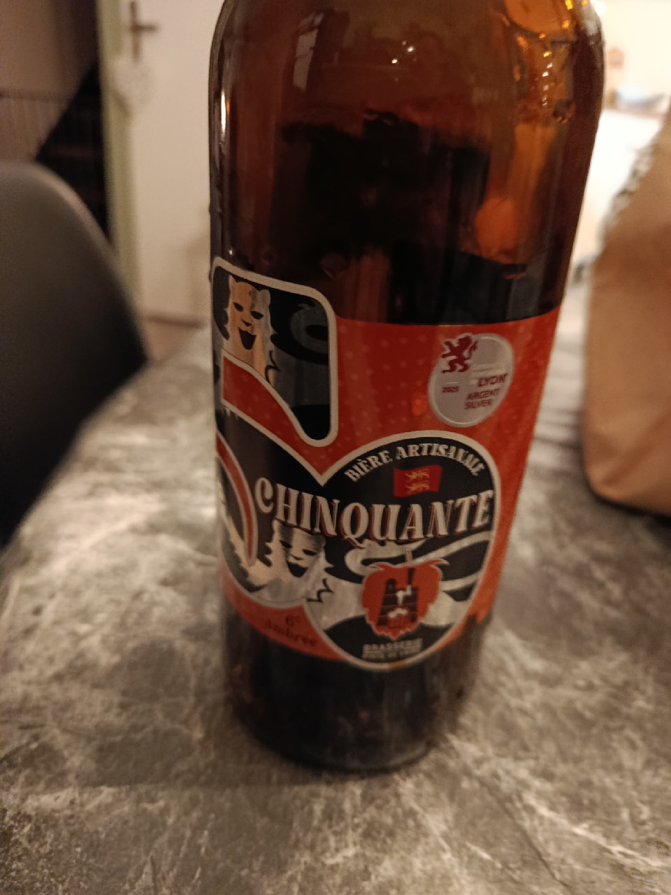 Chinquante Ambrée, Pinte De Saire