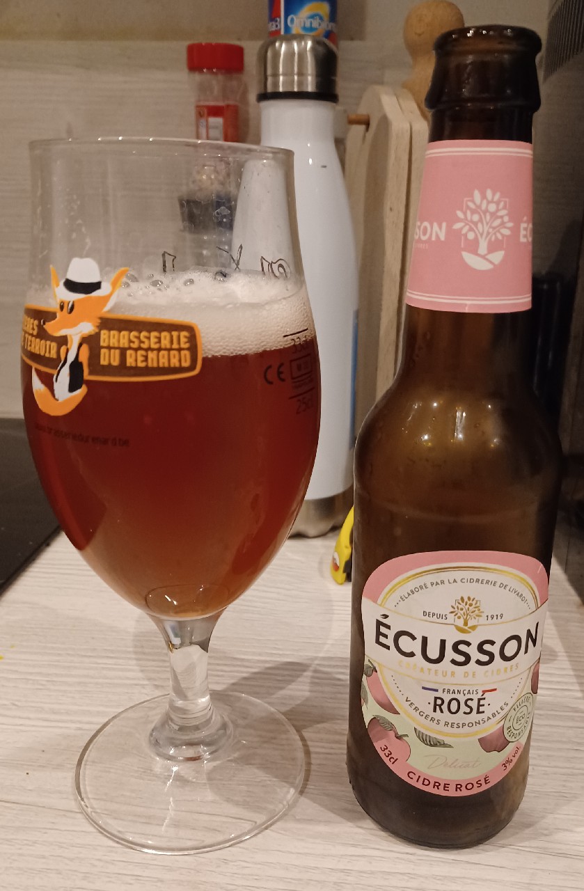Écusson Cidre Rosé, Cidreries Du Calvados La Fermière (CCLF - Écusson)