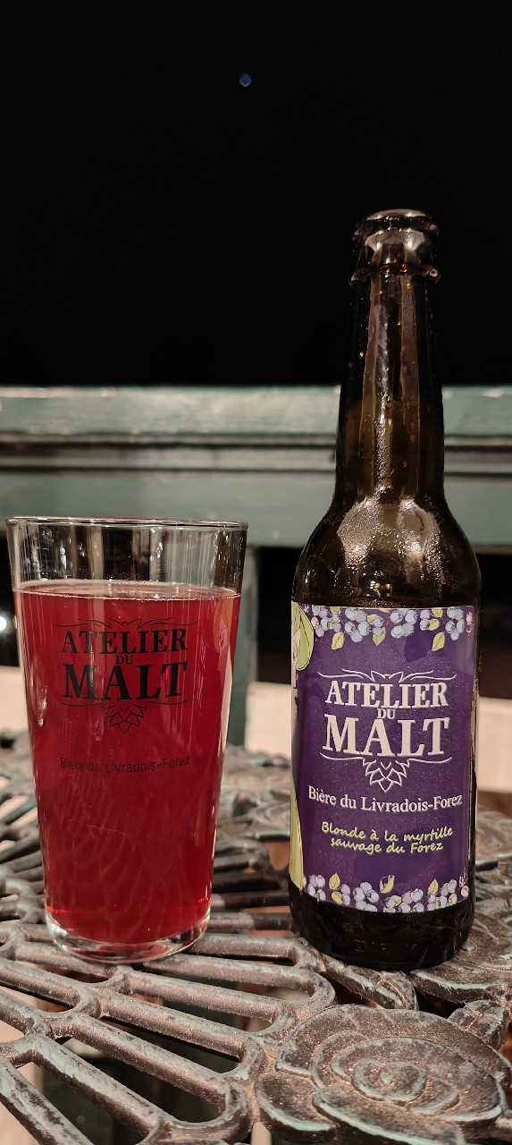 Blonde À La Myrtille Sauvage Du Forez, Atelier Du Malt
