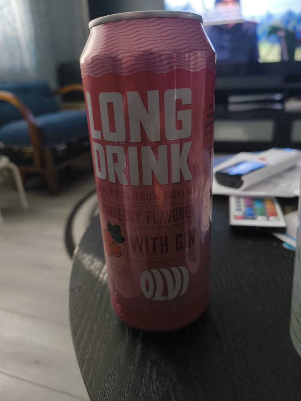 OLVI Long Drink Cranberry, Finland