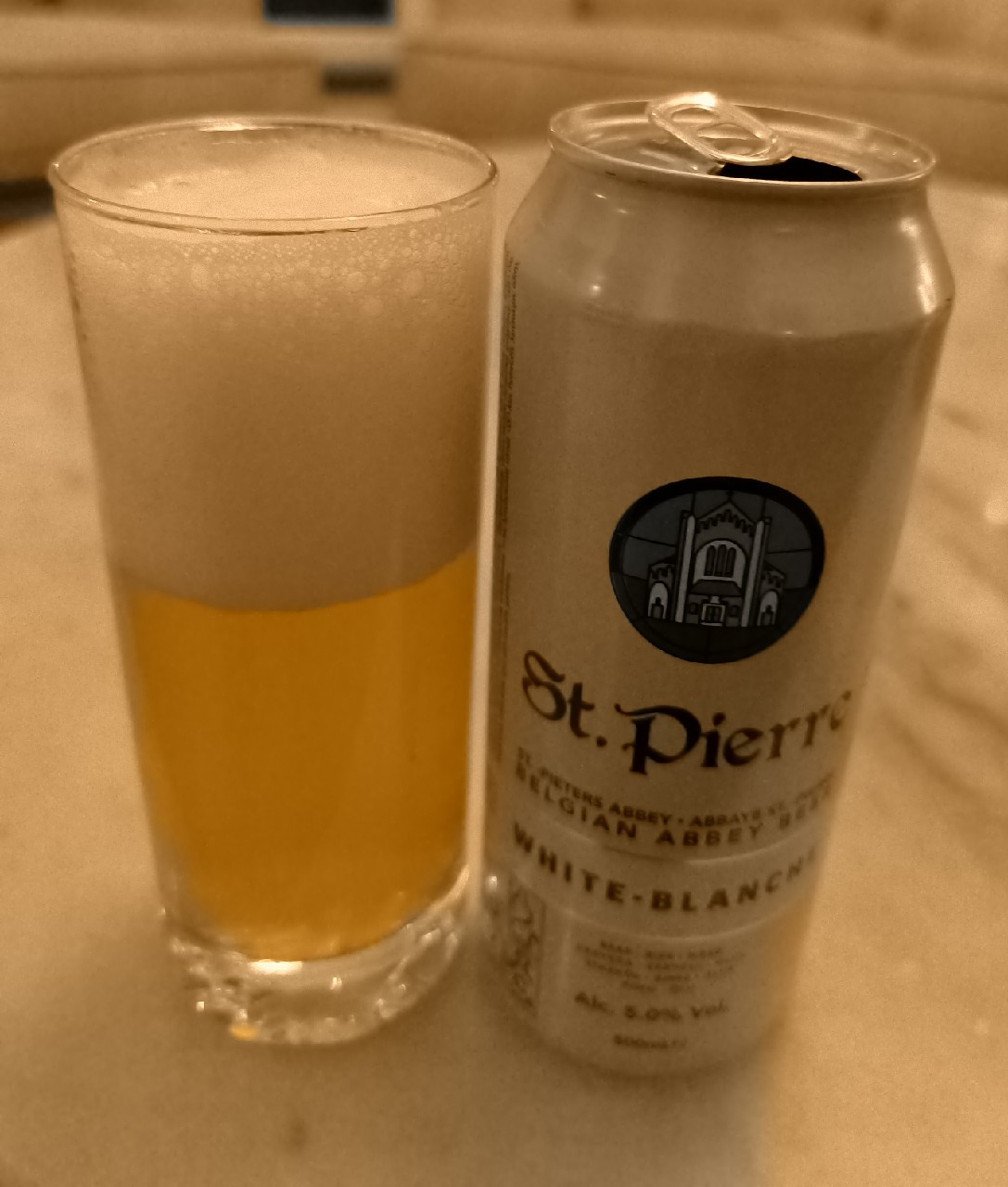 St. Pierre Blanche, Brouwerij Palm