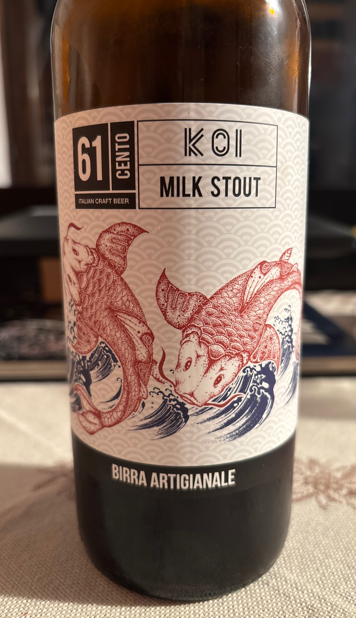 koi milk stout 61percento, Italy