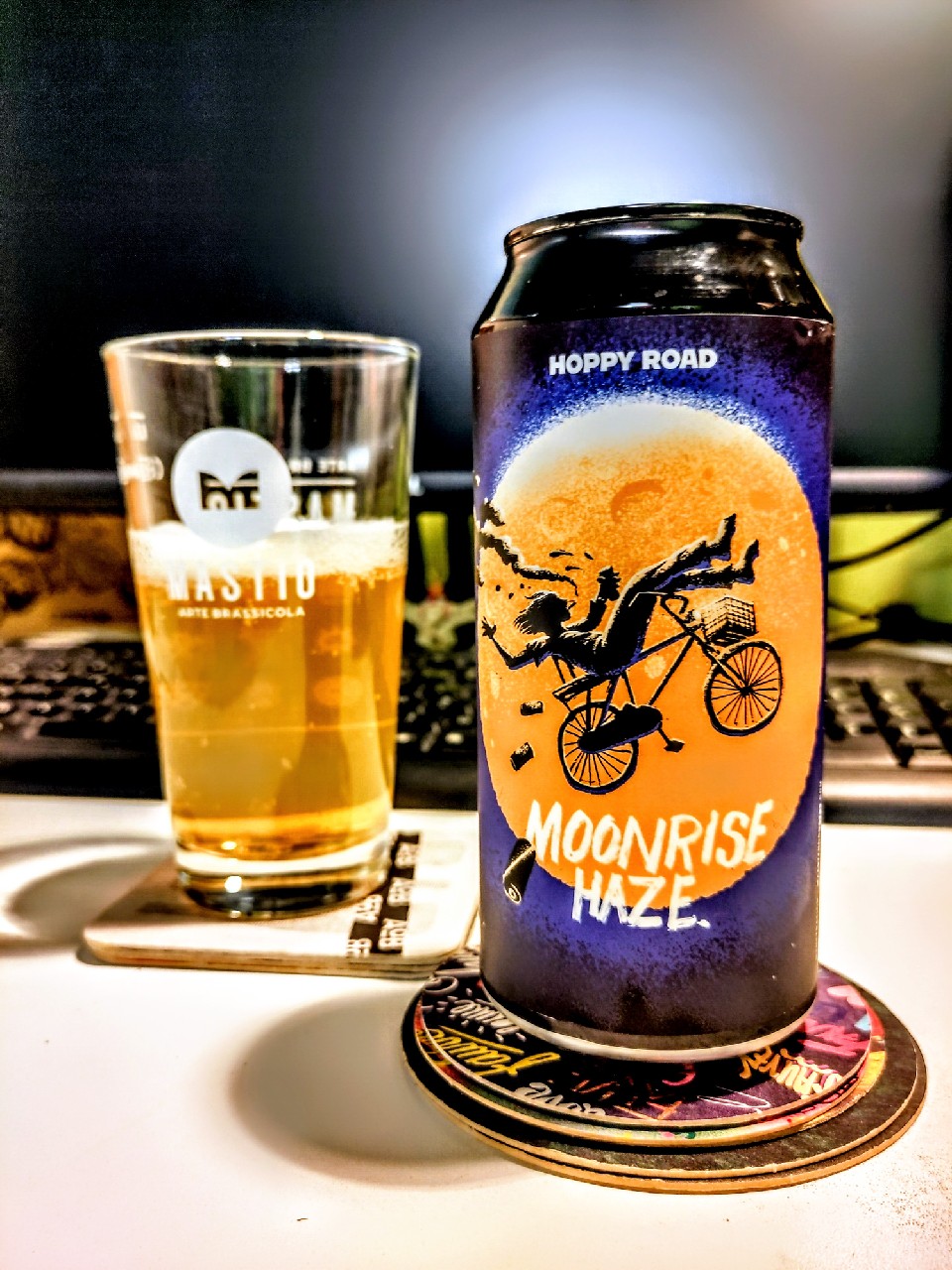 Moonrise Haze, France