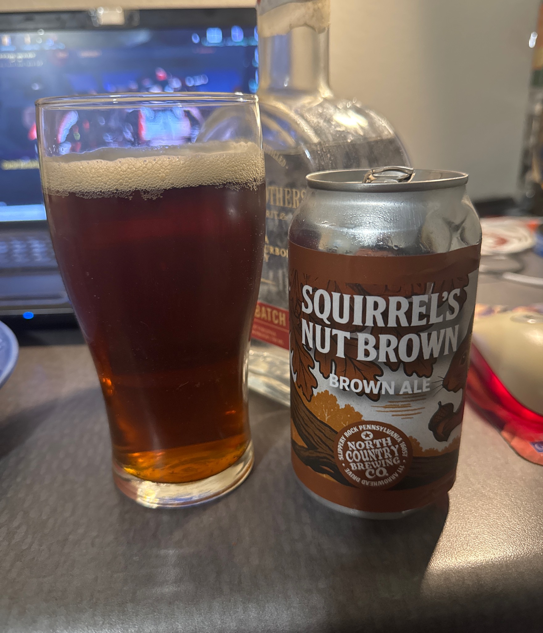 Squirrel's nut brown, North Country Brewing Company
