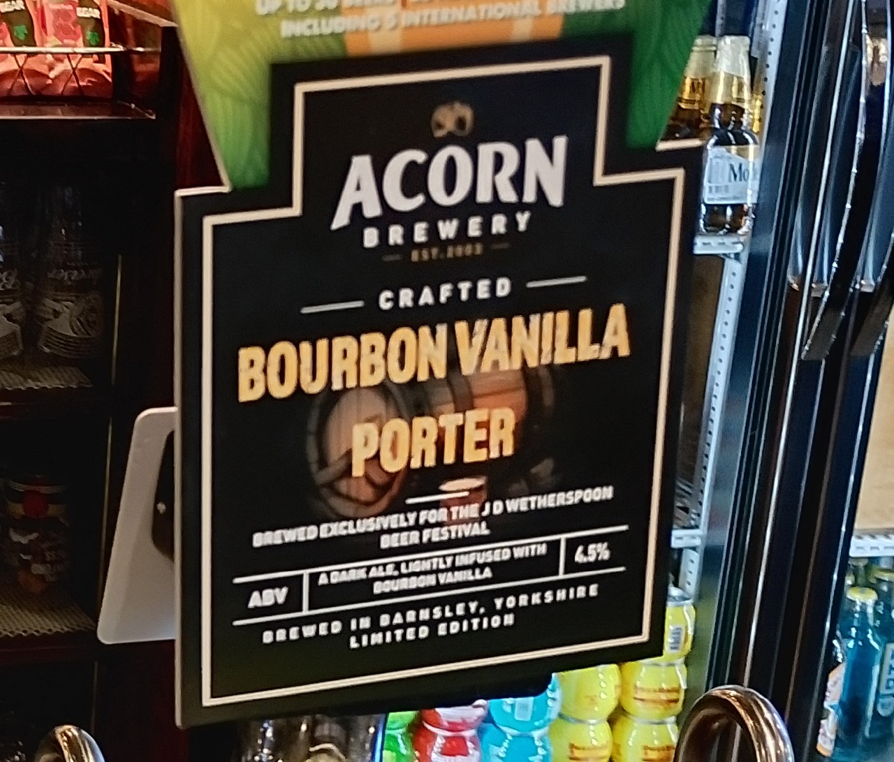 bourbon vanilla porter, Acorn Brewery