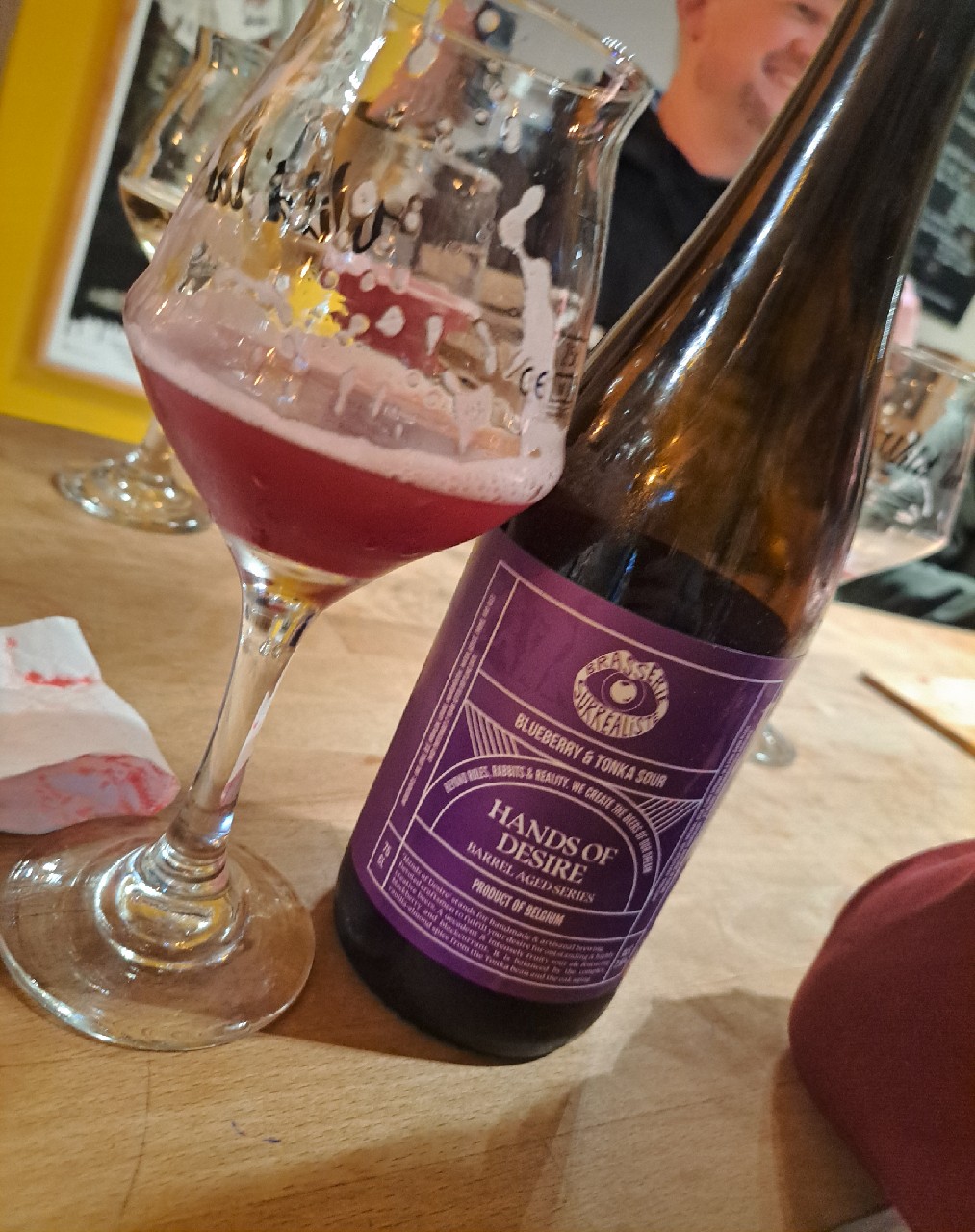 Hands Of Desire - Blueberry Tonka Sour (18 Months Barrel Aged), Brasserie Surréaliste