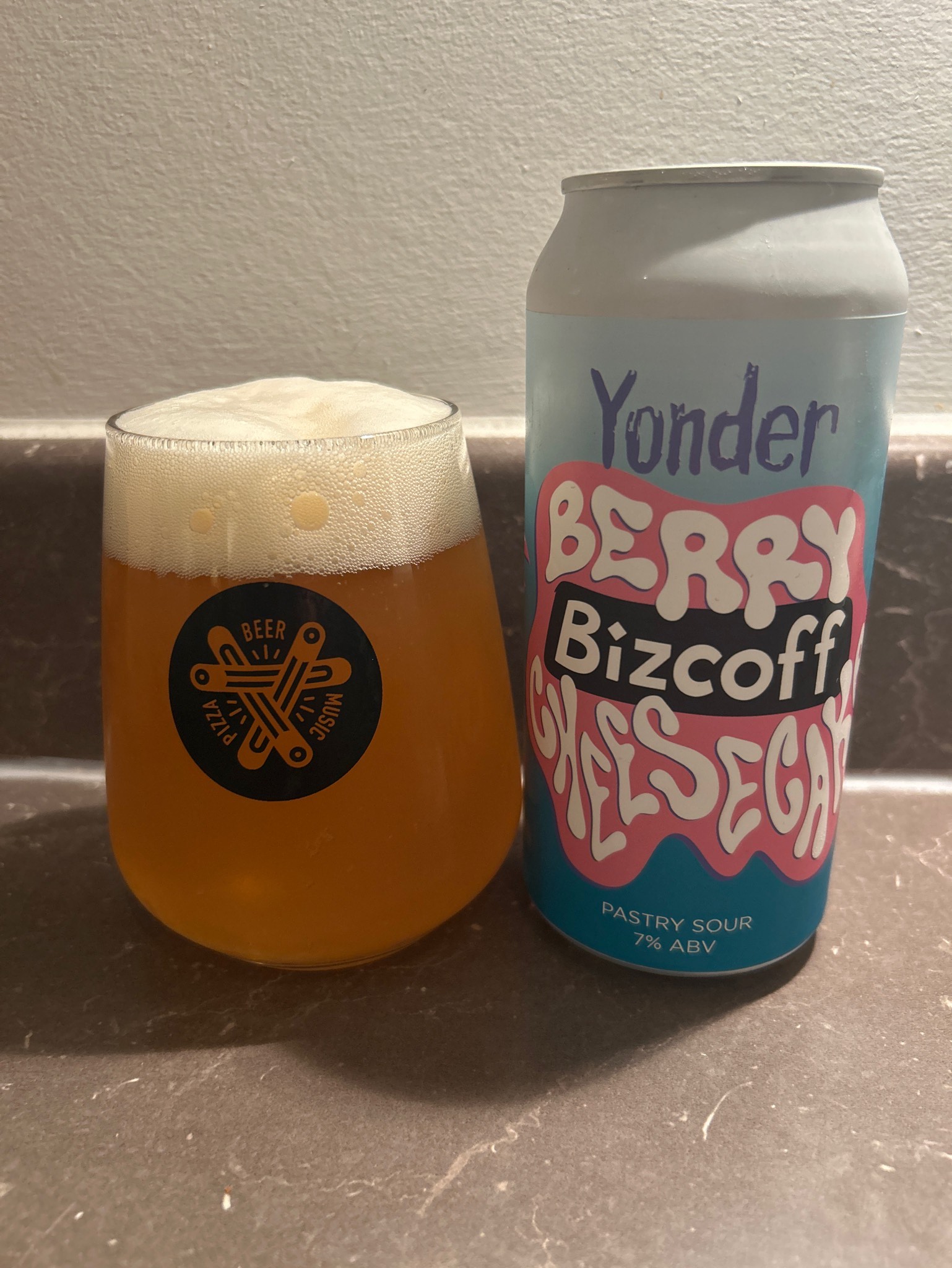 Berry Bizcoff Cheesecake, Yonder Brewing