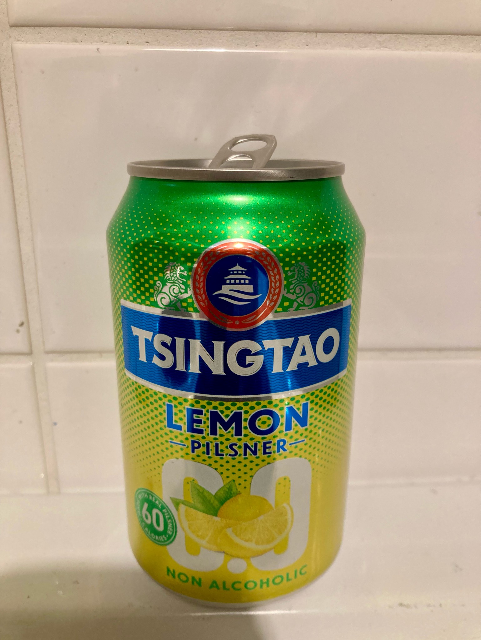 Lemon Pilsner 0.0%, Tsingtao Brewery (Tsingtao) / 青岛啤酒