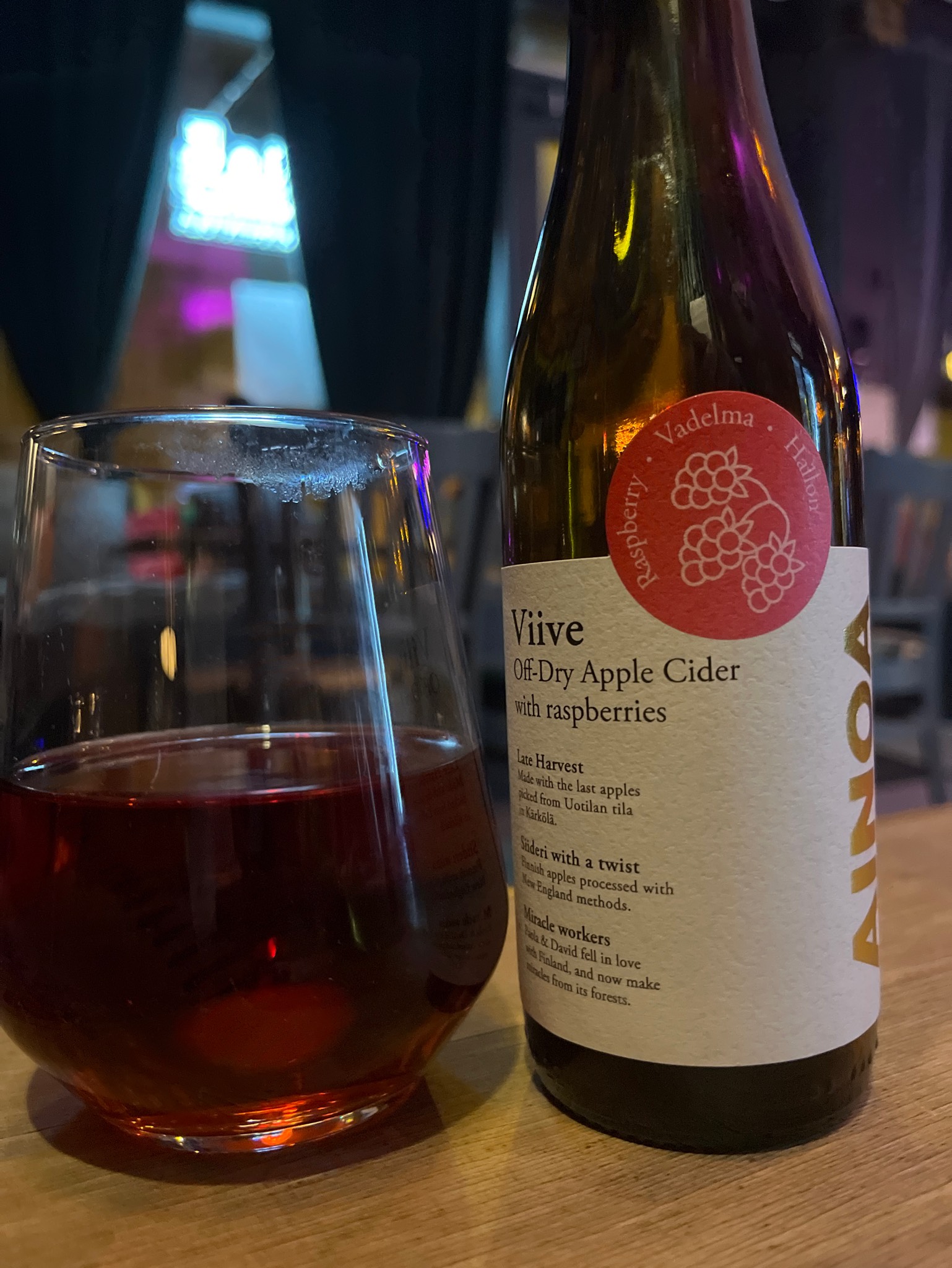 Viive - Vadelma, Ainoa Winery