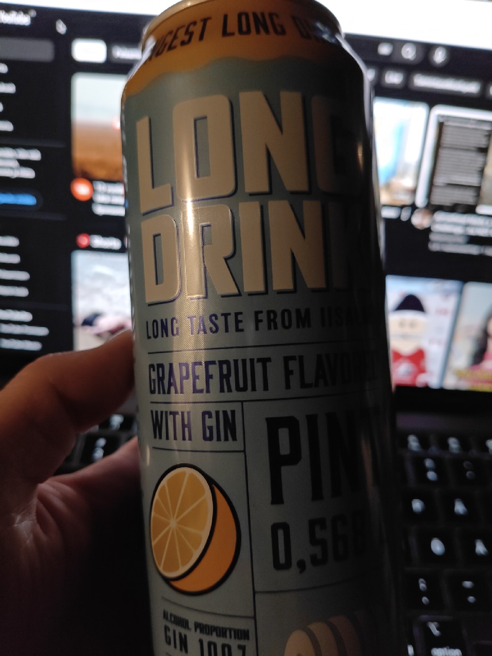 OLVI Long Drink Grapefruit, Finland