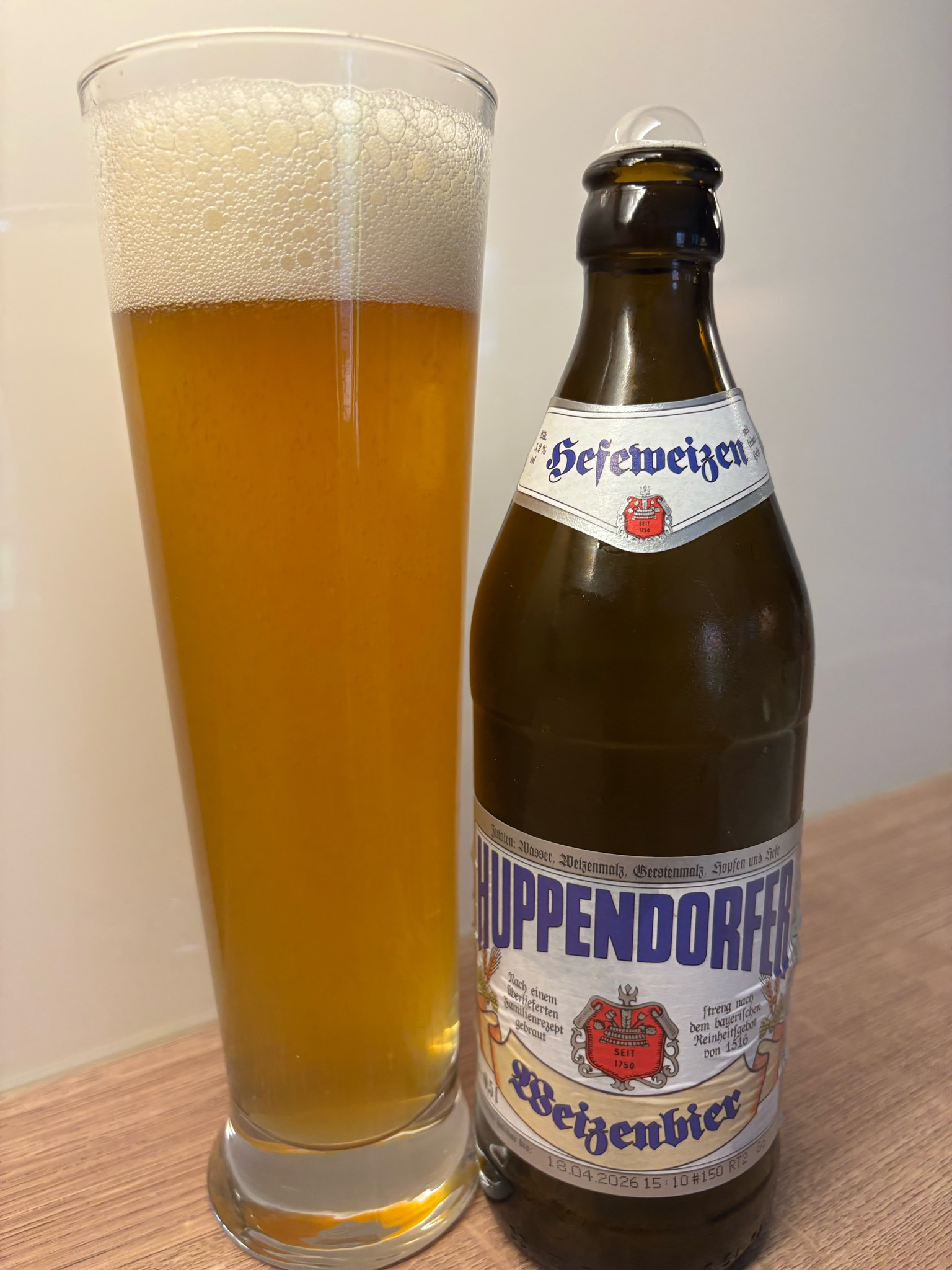 Huppendorfer Weizenbier, Brauerei Gasthof Grasser