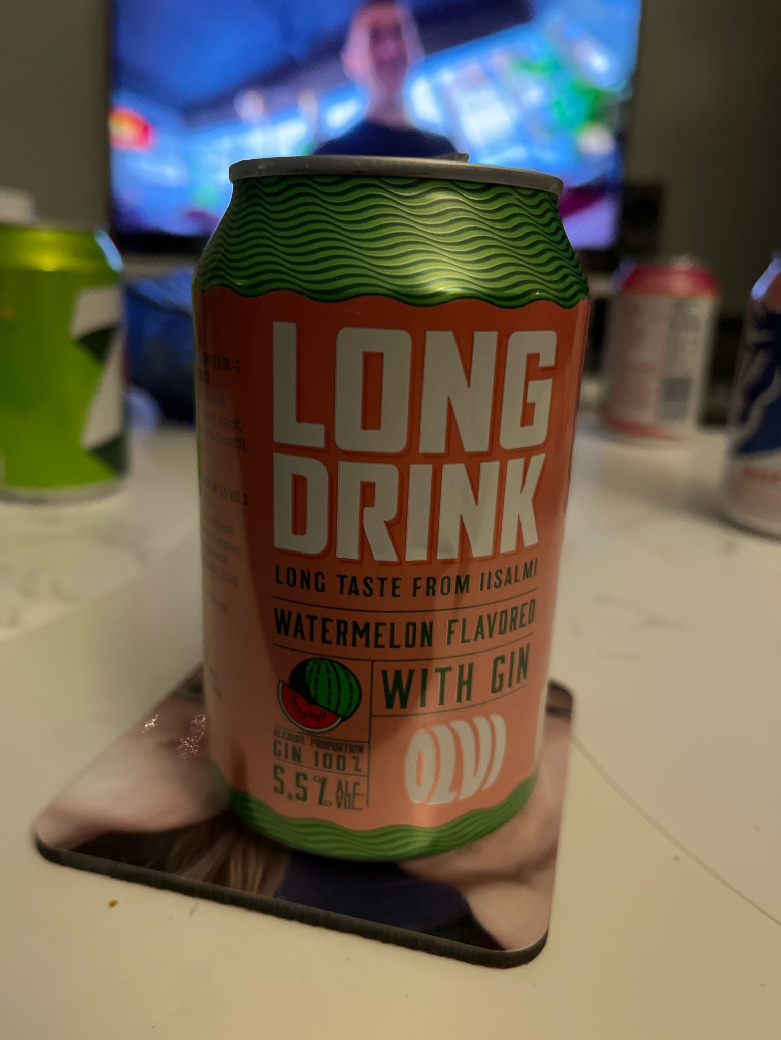 OLVI Long Drink Watermelon, Finland